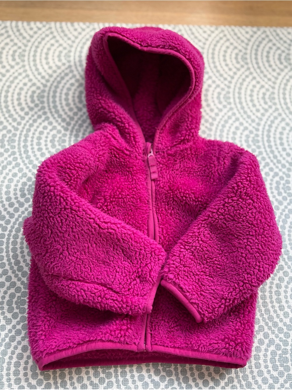 Primary Pink Fuzzy Jacket
